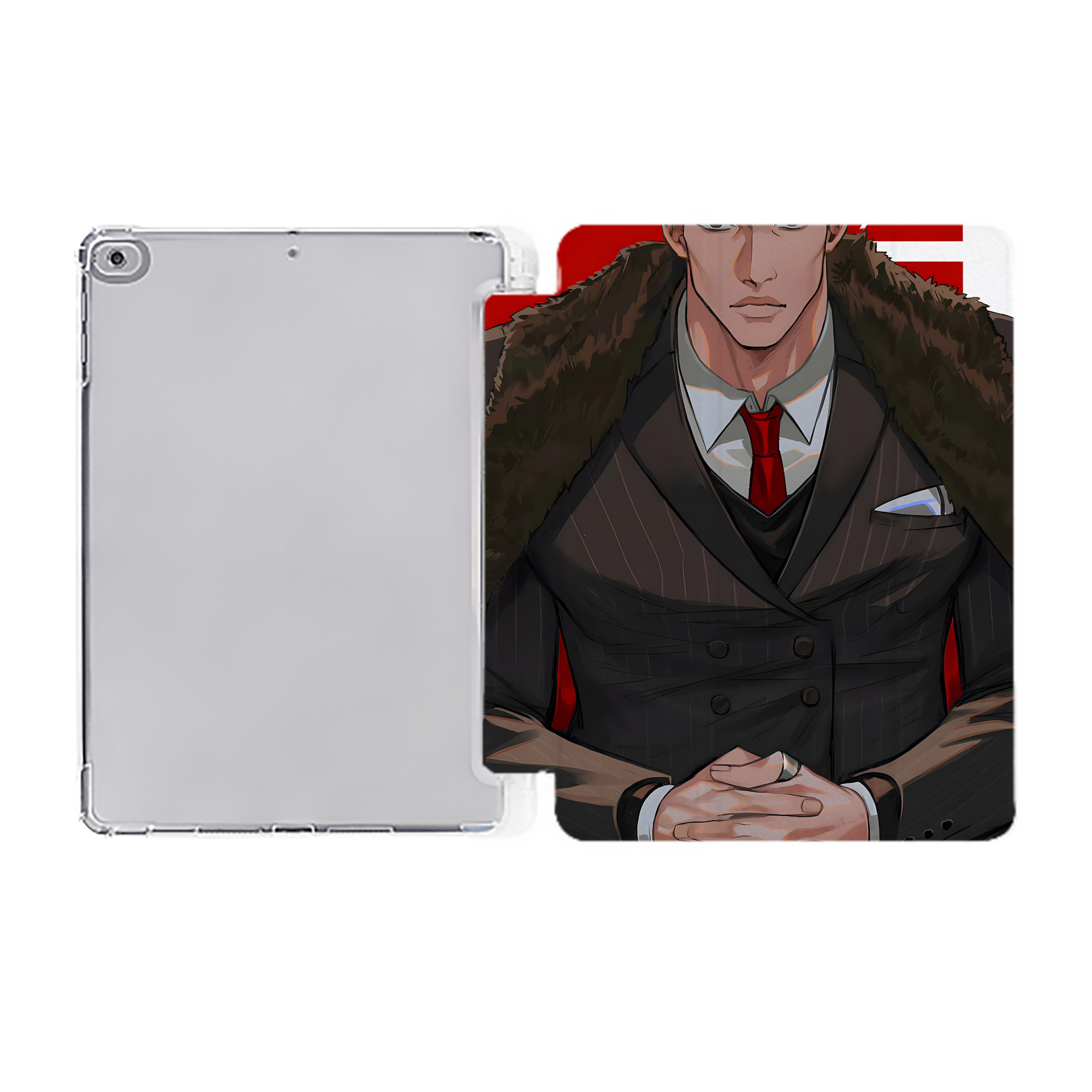 （画像用） SLAM DUNK／スラムダンク IPad ケース ペン収納付き 三つ折りスタンド PUレザー×シリコン 対応機種9.5/10.5/10.9インチ